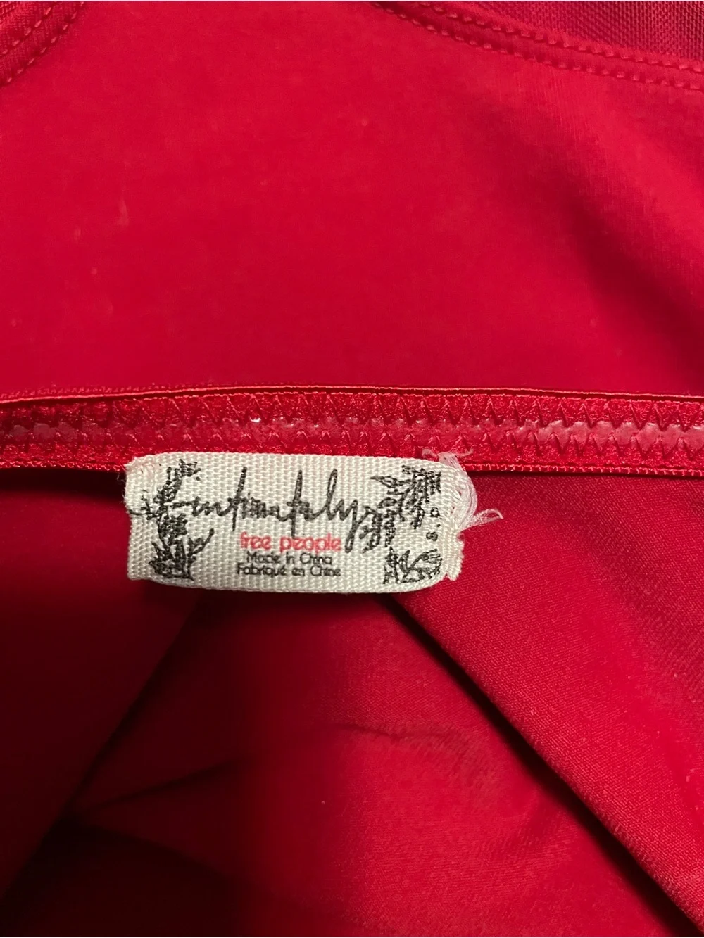 free people intimates red bodysuit